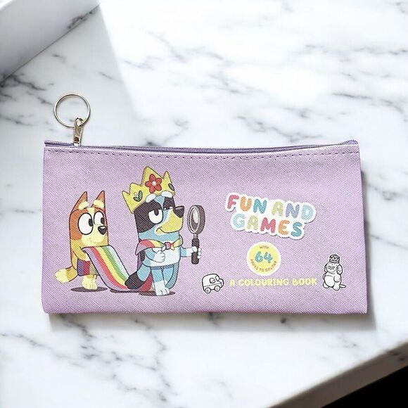 Bluey Purple Pencil Case - Picture 1 of 2